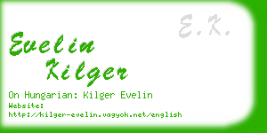 evelin kilger business card